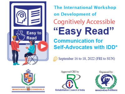 The International Workshop on Development of Cognitively Accessible “Easy Read” Communication for Self-Advocates with IDD