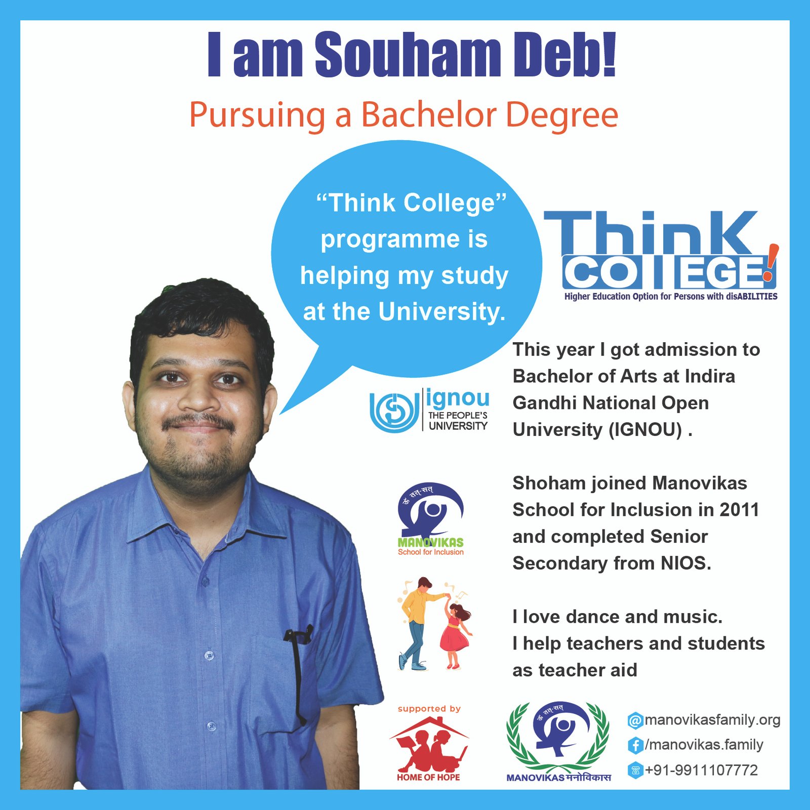 Think College-Soham Success story