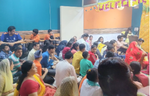 Students of Manolaya took part in the Ganapati Pooja ritual. Coming together at the spot where the pandal had been arranged, everyone seated for the Pooja. A tika was put on foreheads and a Kalava tied around wrists. The students enjoyed not only Ganeshas Prasad but also the scrumptious Bhandara afterwards - as they are forever eager for delicious snacks!