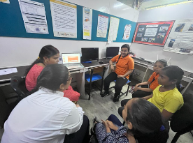 Afreen, a 12-year-old with intellectual and developmental disabilities and hearing problems, lives in a north-east Delhi slum with her family. Despite her challenges, she enjoys watching TV and using a mobile phone, communicating through sign language. Thanks to a scholarship from SHUCHITA........