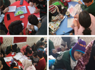 Aarambh's students actively participate in collaborative activities with Saath-Saath. They show enthusiasm in various pursuits, excelling in academics, puzzle-solving, coloring, tearing and pasting, as well as co-curricular activities like art, racing, and dancing. This integrated approach fosters well-rounded development and enriches their educational experience.