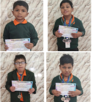 Several Aarambh students, including Manas, Avyansh, and Utkarsh, participated in a sports event organized by the Sunrise Learning Foundation at Sarvottam International School in Noida Extension on December 16, 2023. In kickball and the 50-meter race, Manas secured a Gold Medal, and Utkarsh earned both Gold and Silver Medals. All participants received certificates in recognition of their commendable efforts.