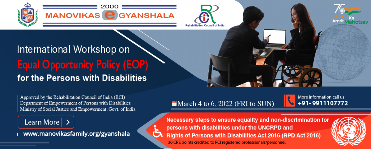 International Workshop on Equal Opportunity Policy for the Persons with Disabilities