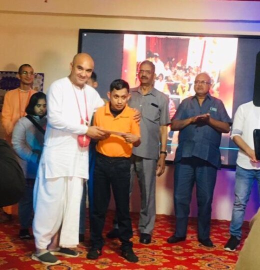 Amit  was very excited to win the first position in Collage Making competition.